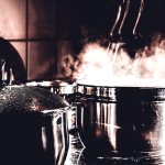 Steam from dishes