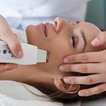Ultrasonic facial cleansing for acne
